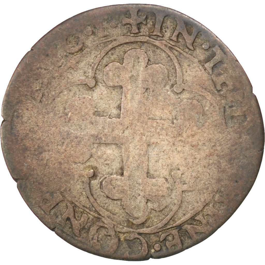 FRANCE, Sol, 1570, Torino, F(12-15), Billon, Boudeau #1158, 1.11
