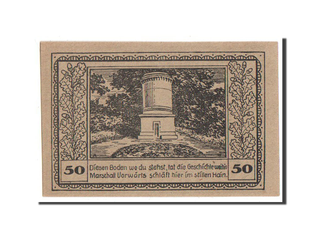 Banknote, Germany, Canth Stadt, 50 Pfennig, AU(55-58), Mehl:220.6b
