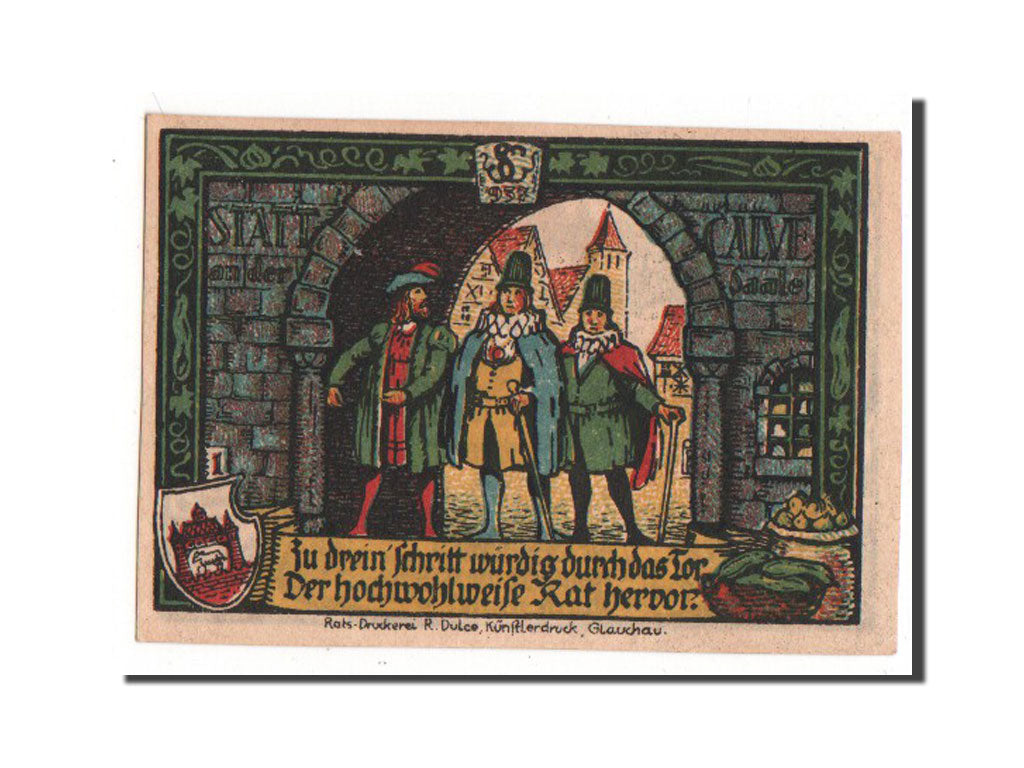 Banknote, Germany, Calbe a.d. Saale Stadt, 50 Pfennig, 1917, AU(55-58)