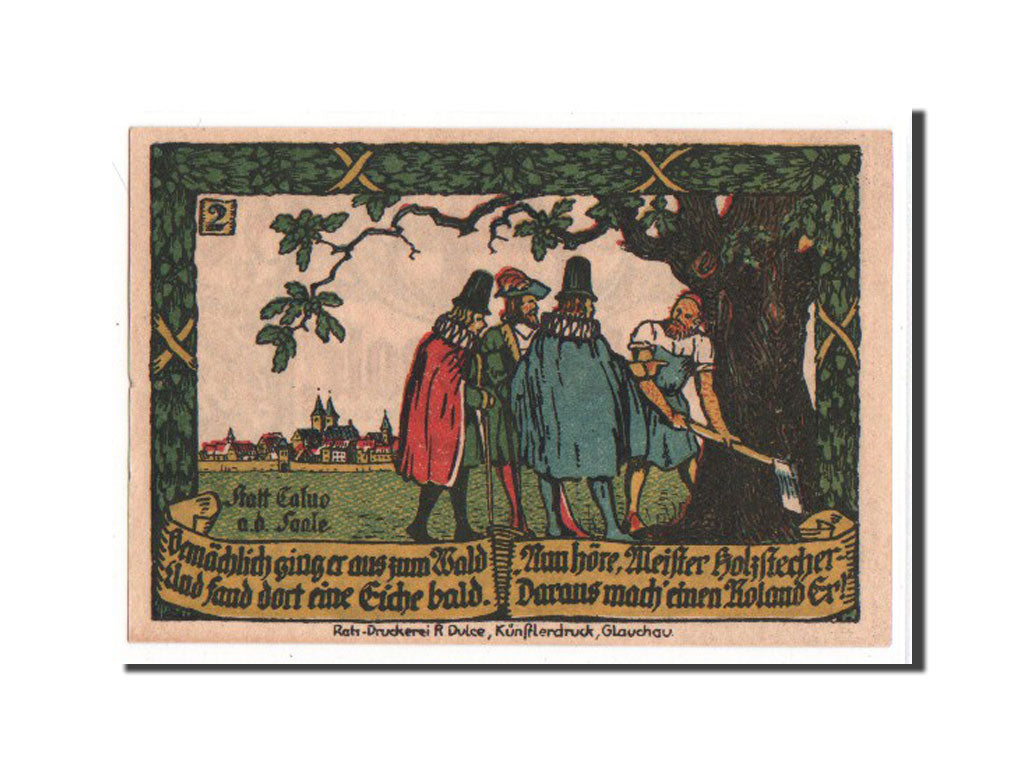 Banknote, Germany, Calbe a.d. Saale Stadt, 50 Pfennig, 1917, AU(55-58)