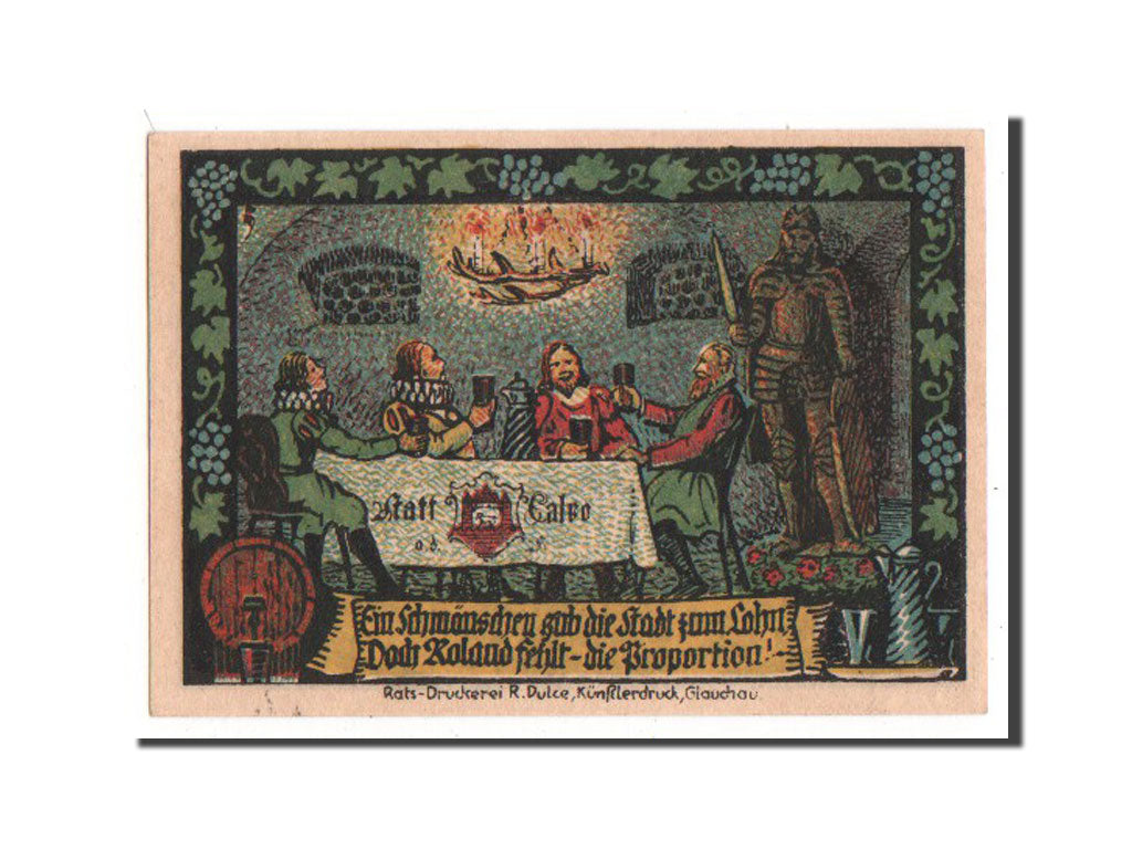 Germany, Calbe a.d. Saale Stadt, 50 Pfennig, 1917, UNC(60-62), 032797, Mehl...
