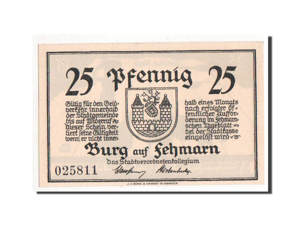 Germany, Schleswig-Holstein, 25 Pfennig, UNC(63), 025811, Mehl #207.1