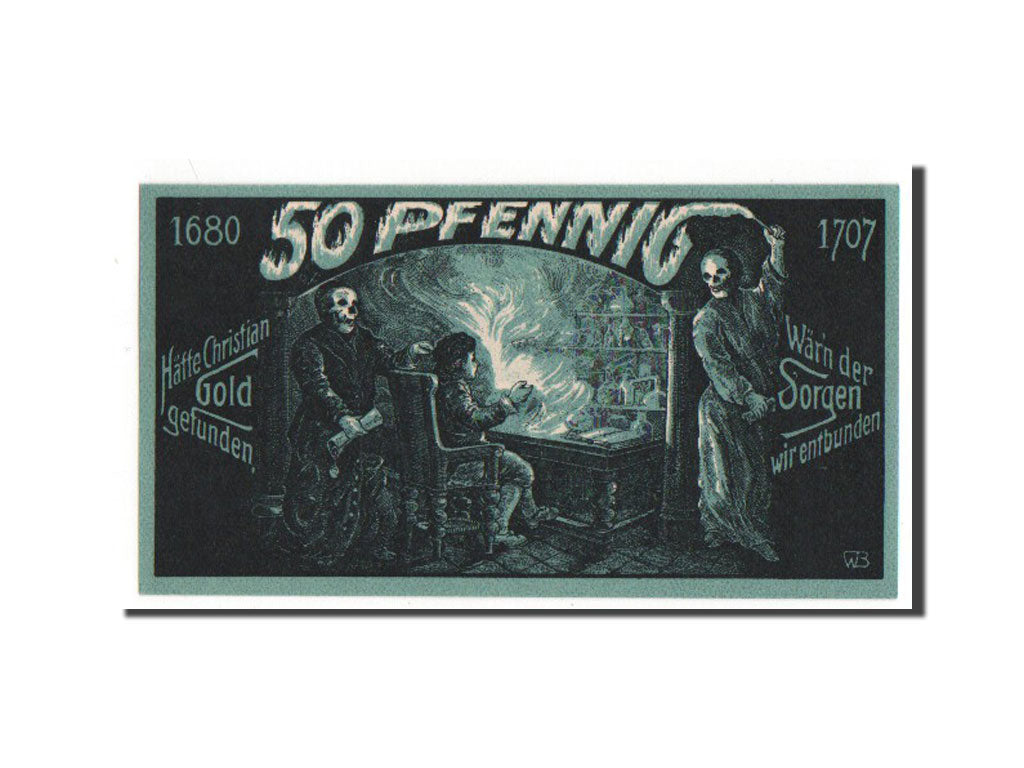 Germany, Eisenberg Stadt, 50 Pfennig, 1921, AU(55-58), 102284, Mehl #322.4