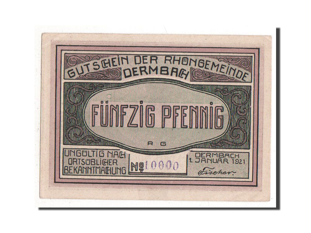 Germany, Sachsen-Weimar-Eisenach, 50 Pfennig, 1921, AU(55-58), 10000, Mehl...