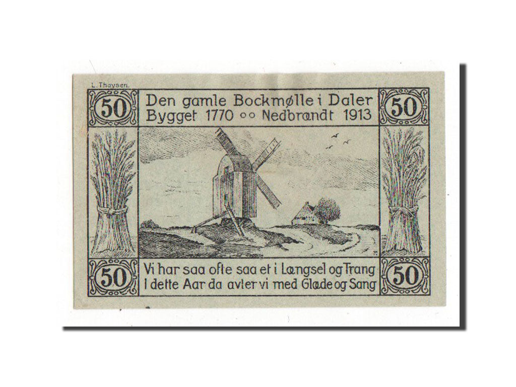 Banknote, Germany, Daler Gemeinde, 50 Pfennig, 1920, AU(55-58), Mehl:253.1