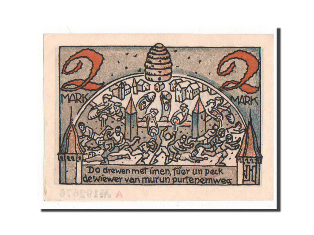 Banknote, Germany, Dorsten, 2 Mark, AU(55-58), Mehl:282.1