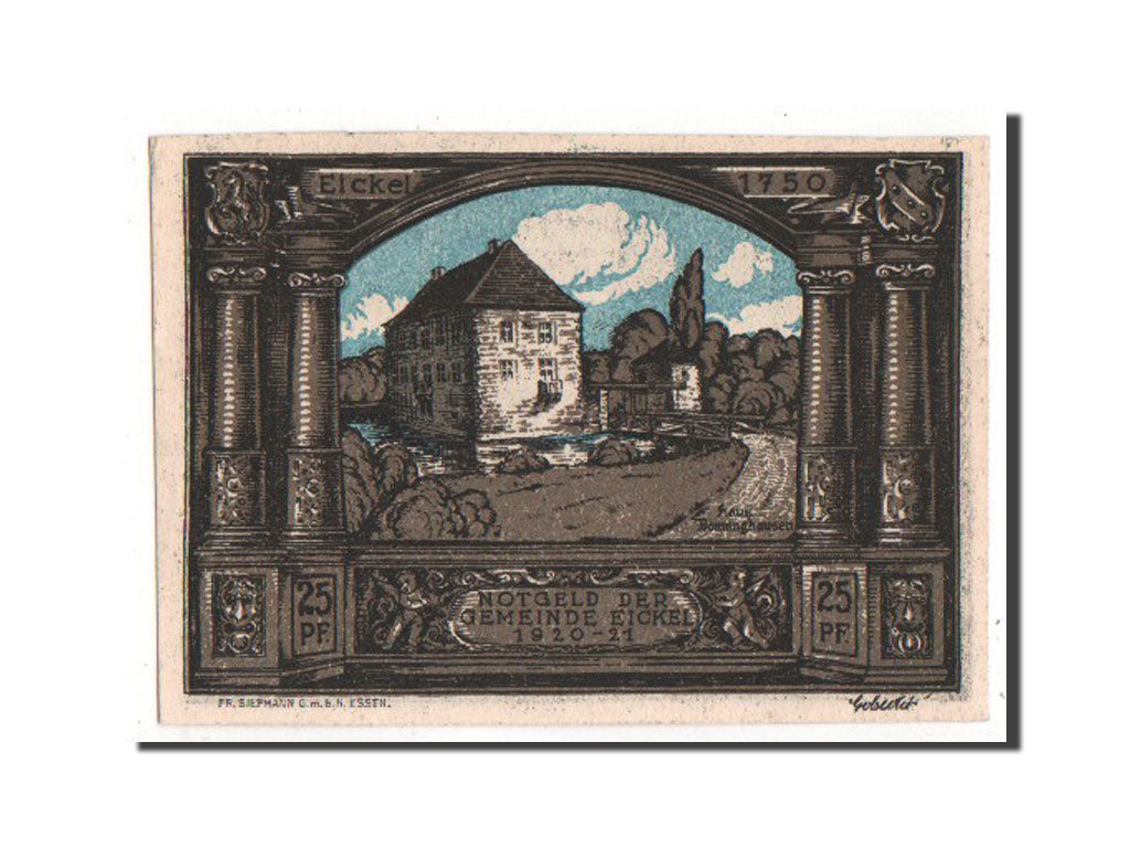 Notgeld, Westfalen, Eickel, 25 pfennig 1921, 8780, Mehl 314.1a
