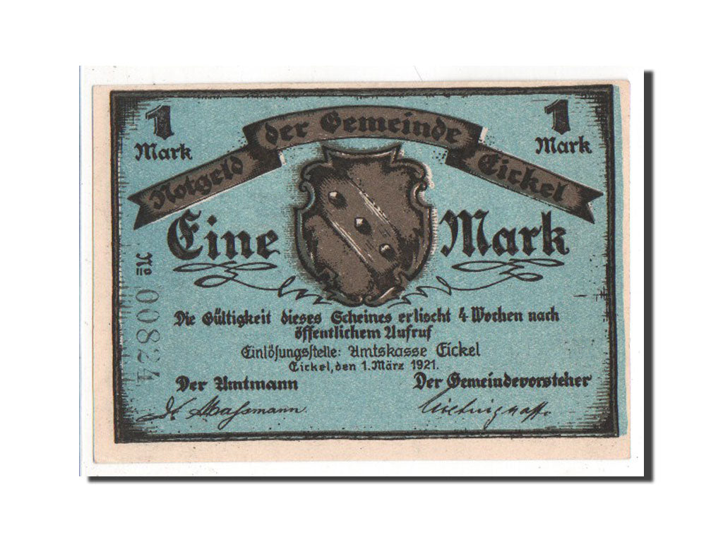 Banknote, Germany, Westfalen, 1 Mark, 1921, AU(55-58), Mehl:314.1a