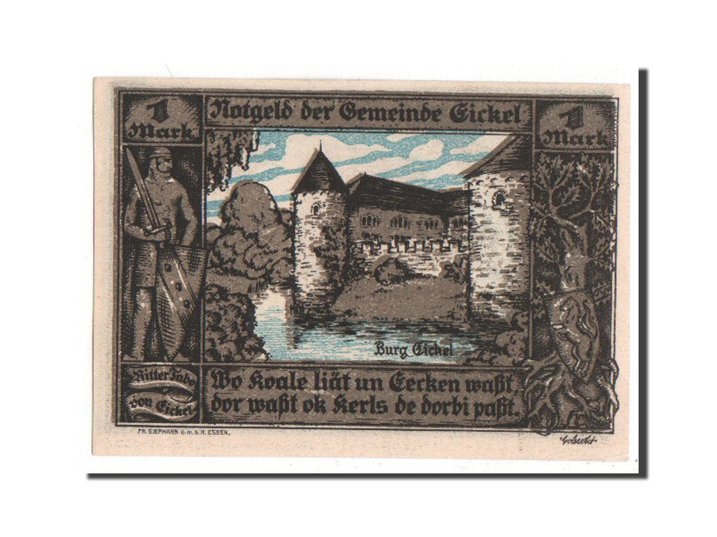 Banknote, Germany, Westfalen, 1 Mark, 1921, AU(55-58), Mehl:314.1a
