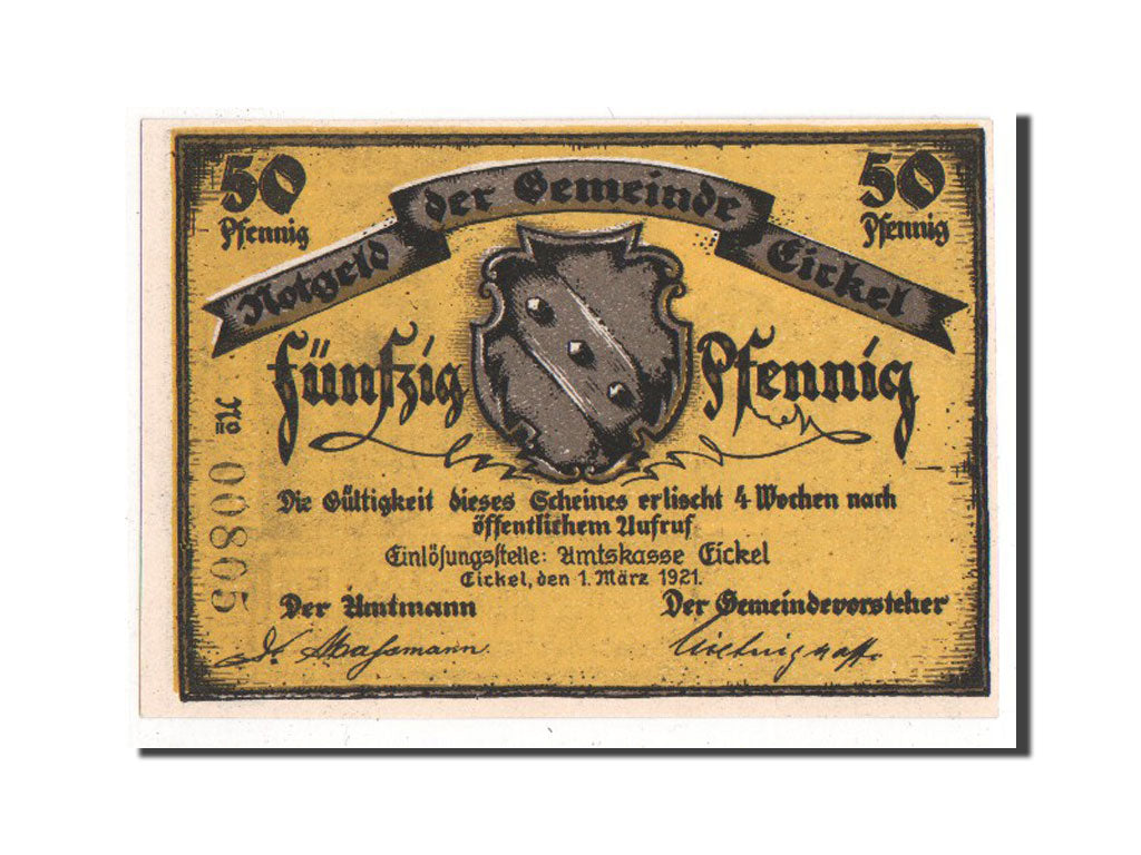Germany, Westfalen, 50 Pfennig, 1921, AU(55-58), 00805, Mehl #314.1a