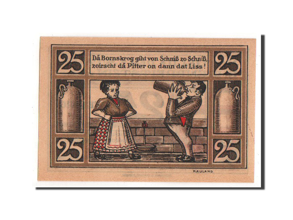 Banknote, Germany, Ehrenbreitstein Stadt, 25 Pfennig, 1921, AU(55-58)