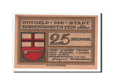 Banknote, Germany, Ehrenbreitstein Stadt, 25 Pfennig, 1921, AU(55-58)