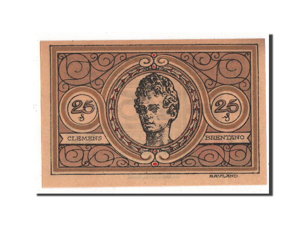 Banknote, Germany, Ehrenbreitstein Stadt, 25 Pfennig, 1921, AU(55-58)
