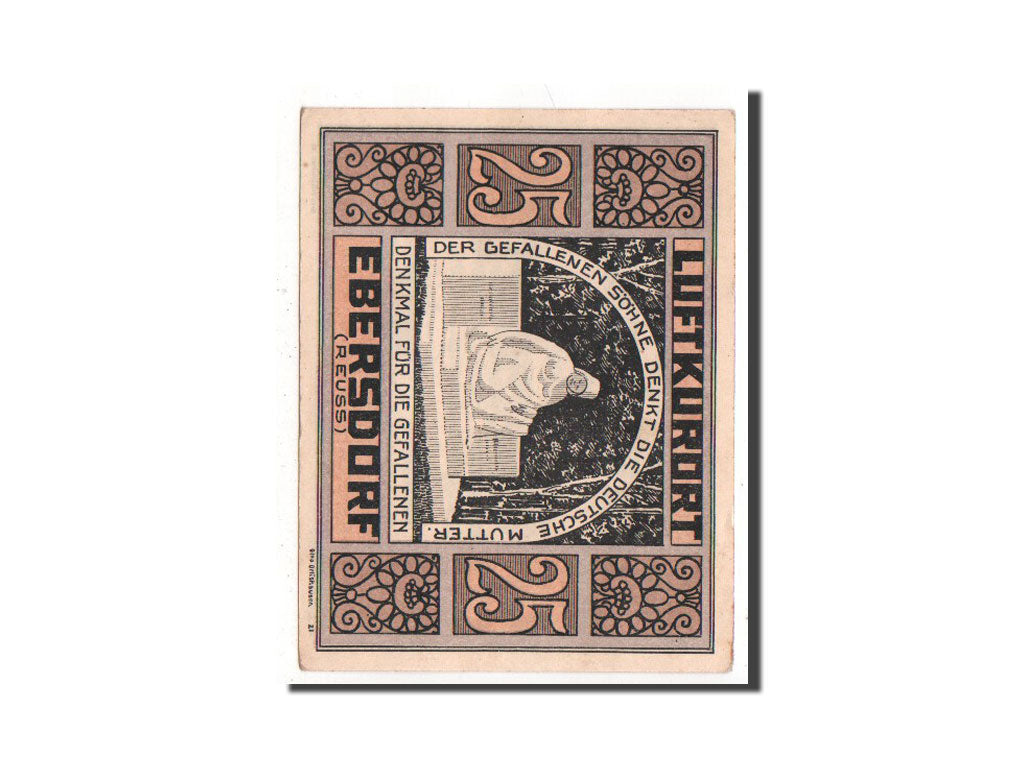 Notgeld, Reuß jüngere Linie, Ebersdorf, 25 Pfennig 1921, Mehl 302.1