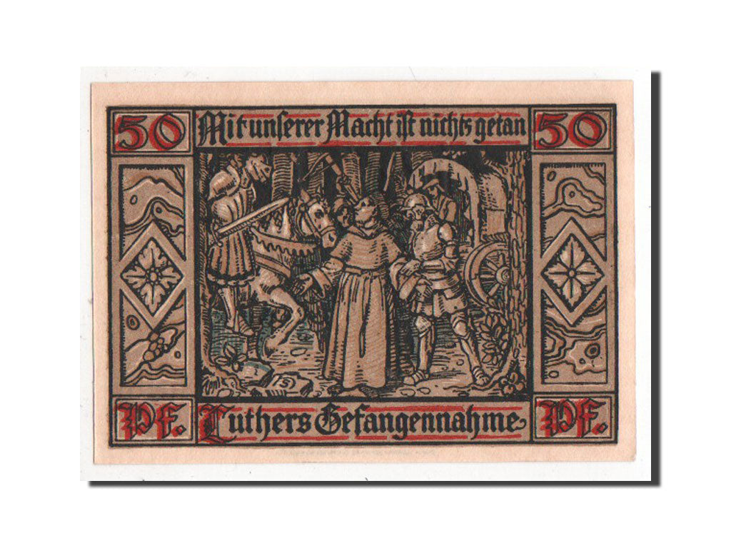 Banconote, Germania, Eisenach Stadt, 50 Pfennig, 1921, SPL-, Mehl:320.3