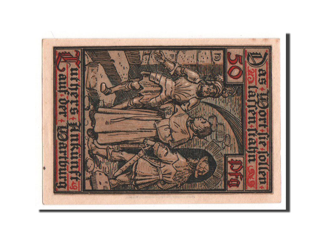 Banknote, Germany, Eisenach Stadt, 50 Pfennig, 1921, AU(55-58), Mehl:320.3