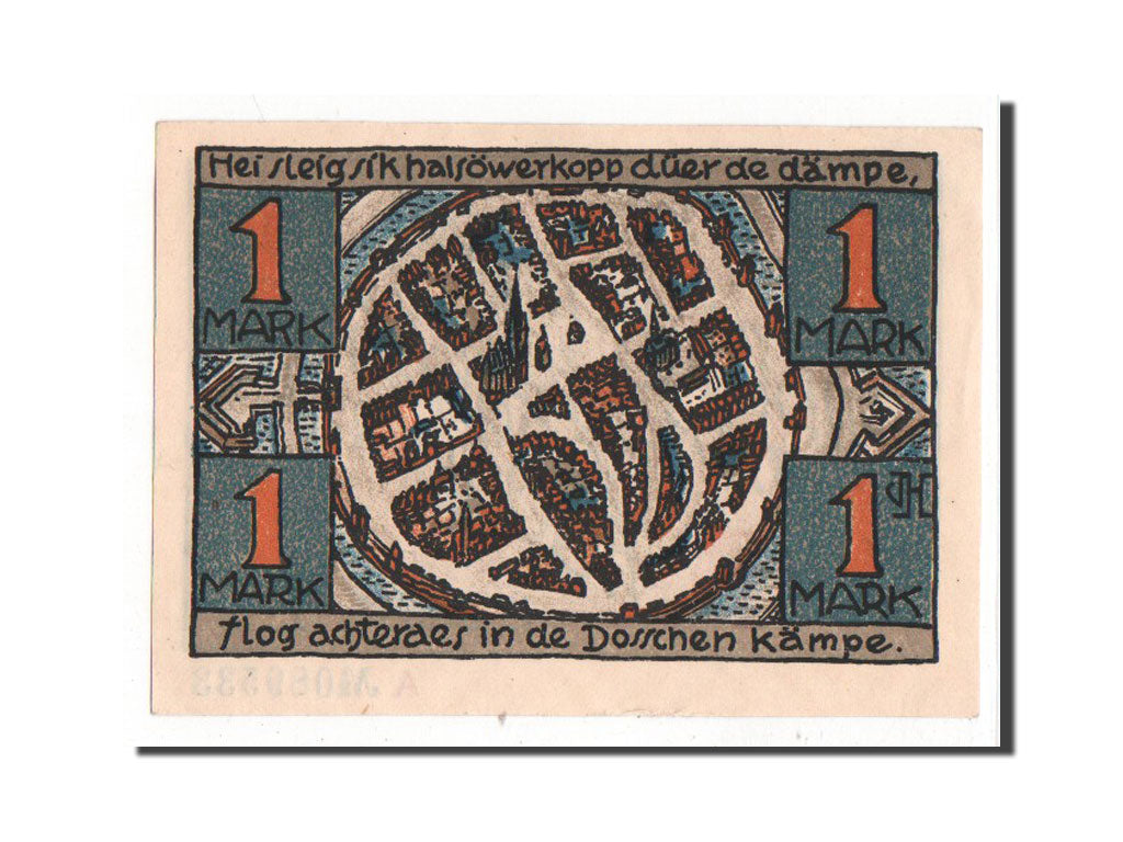 Billet, Allemagne, Dorsten, 1 Mark, SUP, Mehl:282.1