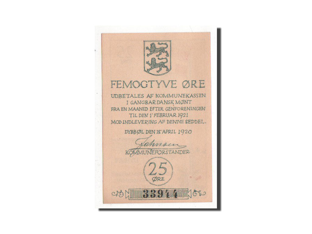 Germany, Dänisch Nordschleswig, 25 Öre, AU(55-58), 33944, Mehl #298.3