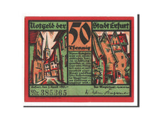 Germany, Erfurt Stadt, 50 Pfennig, 1921, AU(55-58), 385365, Mehl #344.5