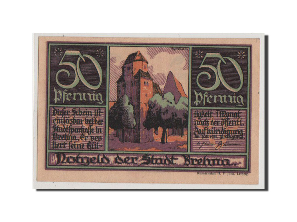 Geldschein, Deutschland, Provinz Sachsen, 50 Pfennig, 1921, 1921-07-01, VZ