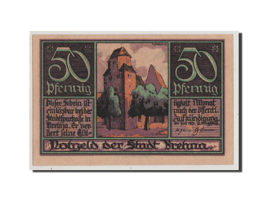Banknote, Germany, Provinz Sachsen, 50 Pfennig, 1921, 1921-07-01, AU(55-58)