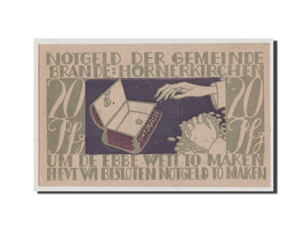 Banknote, Germany, Schleswig-Holstein, 20 Pfennig, 1922, AU(55-58), Mehl:152.2a