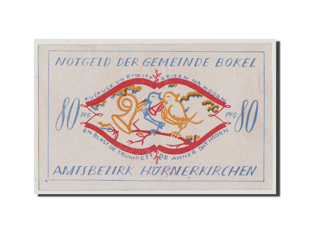 Geldschein, Deutschland, Schleswig-Holstein, 80 Pfennig, 1921, VZ, Mehl:135.1a