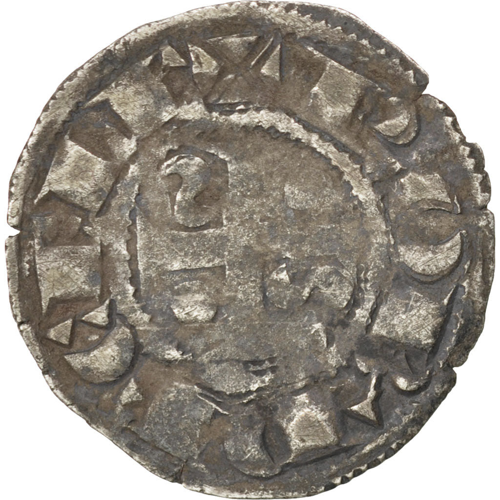 FRANCE, Denarius, VF(30-35), Billon, 0.82