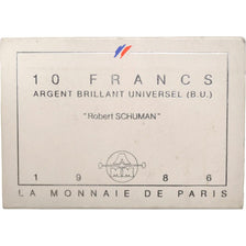 Vème République, 10 Francs Schuman, BU Argent, 1986, Gadoury 825