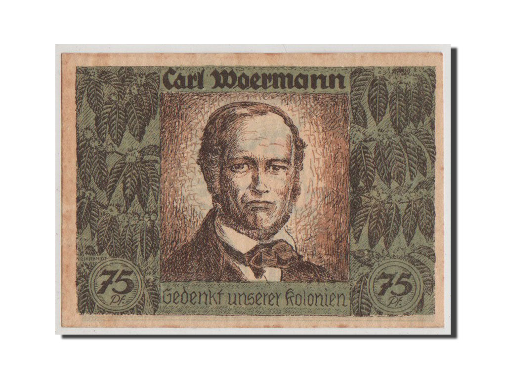 Banconote, Germania, Berlin Stadt, 75 Pfennig, 1921, BB, Mehl:88.3