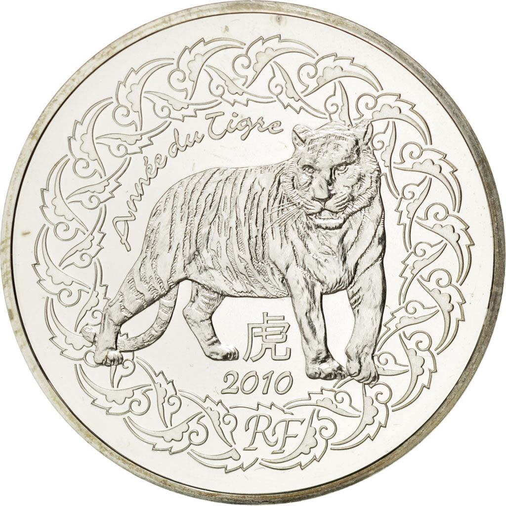 FRANCE, 5 Euro, 2010, Paris, KM #1715, MS(65-70), Silver, 37, 22.20