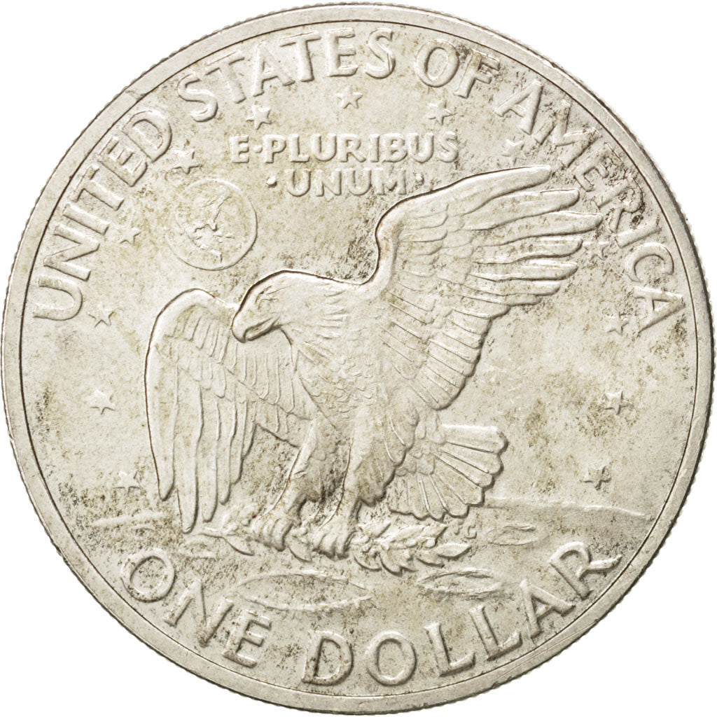 UNITED STATES, Eisenhower Dollar, Dollar, 1971, U.S. Mint, KM #203a, AU(55-58),.