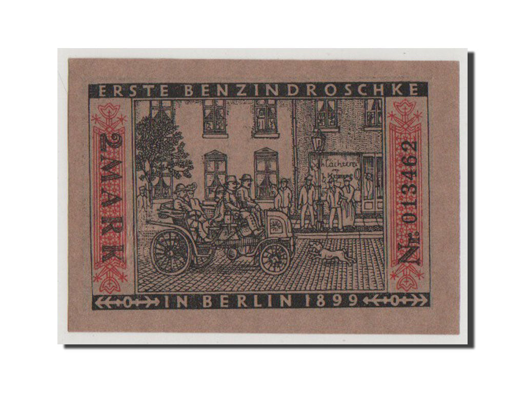 Geldschein, Deutschland, Berlin Stadt, 2 Mark, 1922, VZ, Mehl:92.3