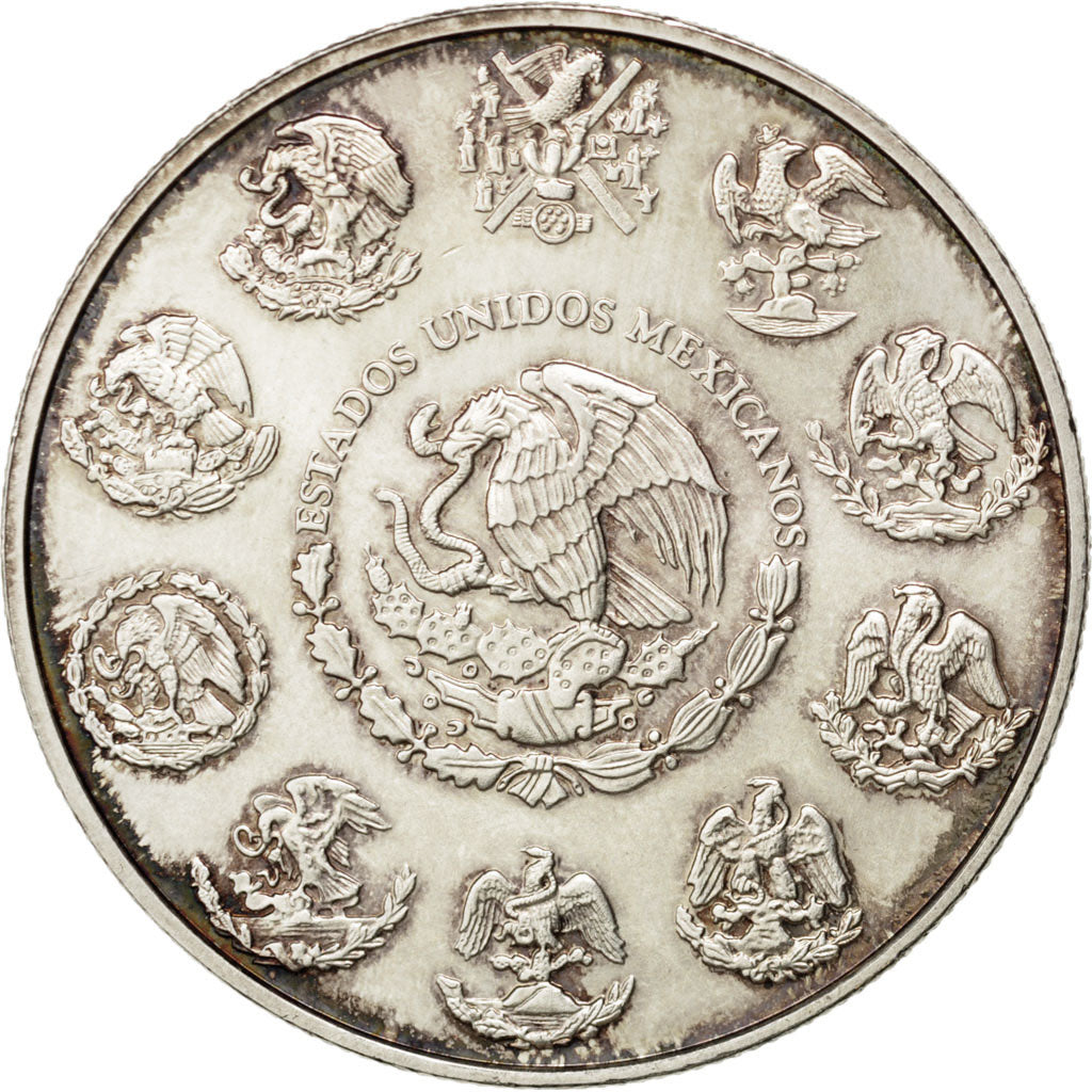 MEXICO, Onza, Troy Ounce of Silver, 2010, Mexico City, KM #639, MS(63), Silver,.