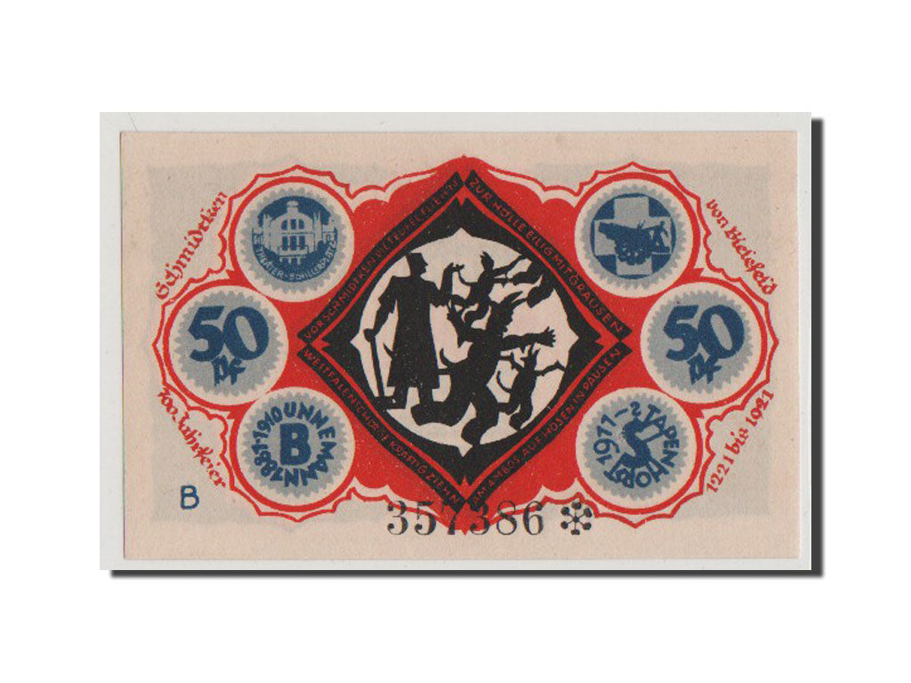 Banconote, Germania, Bielefeld, 50 Pfennig, 1921, SPL-, Mehl:103.5a
