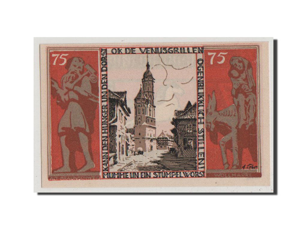 Banconote, Germania, Braunschweig, 75 Pfennig, 1921, SPL-, Mehl:155.1i