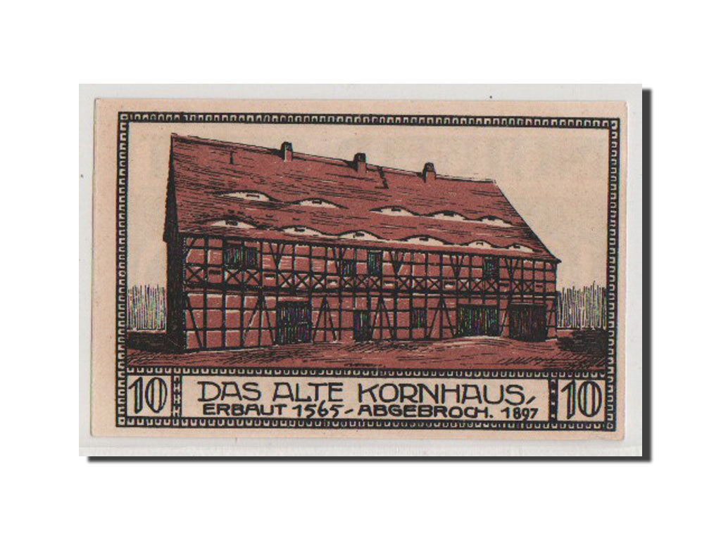 Banknot, Niemcy, Bitterfeld Stadt, 10 Pfennig, 1921, 1921-06-01, AU(55-58)