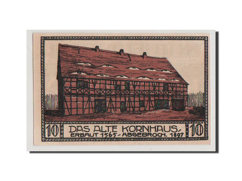 Geldschein, Deutschland, Bitterfeld Stadt, 10 Pfennig, 1921, 1921-06-01, VZ