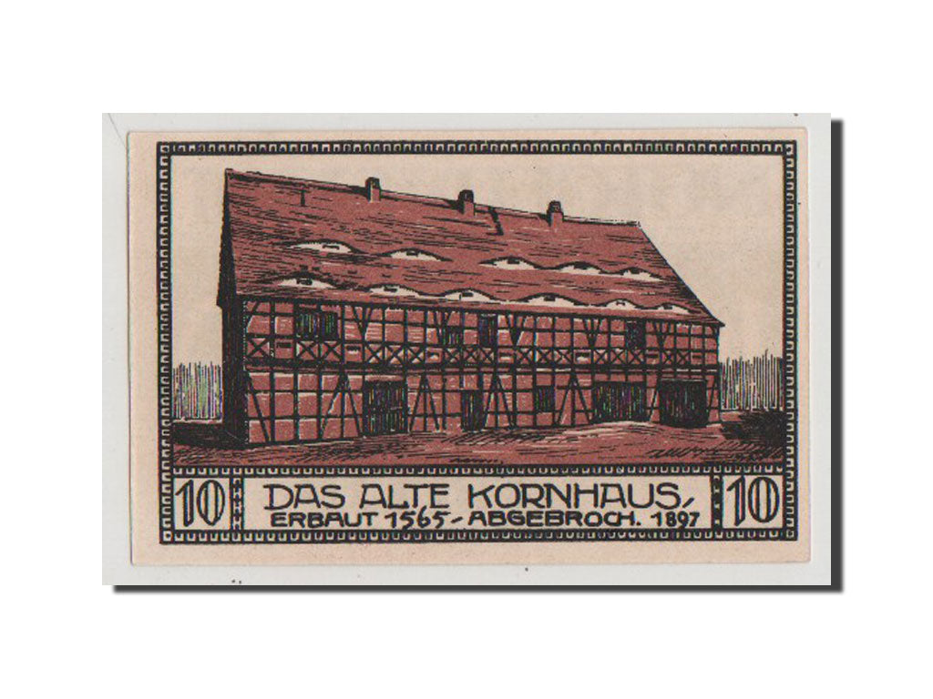 Banconote, Germania, Bitterfeld Stadt, 10 Pfennig, 1921, 1921-06-01, SPL-