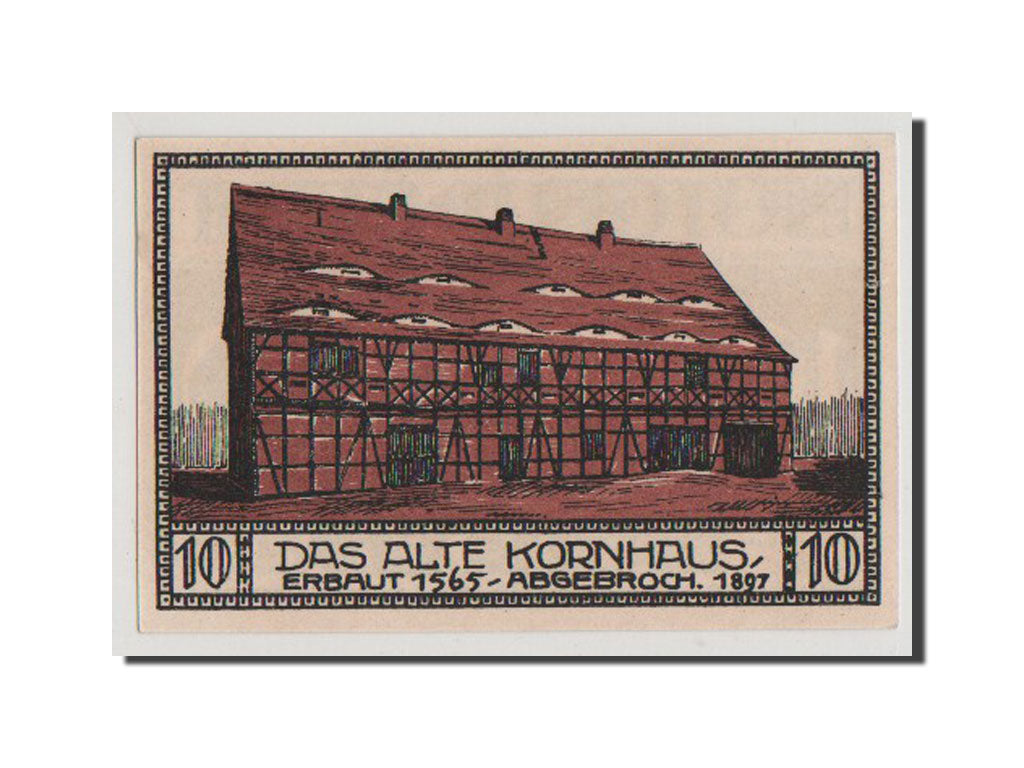 Geldschein, Deutschland, Bitterfeld Stadt, 10 Pfennig, 1921, 1921-06-01, VZ