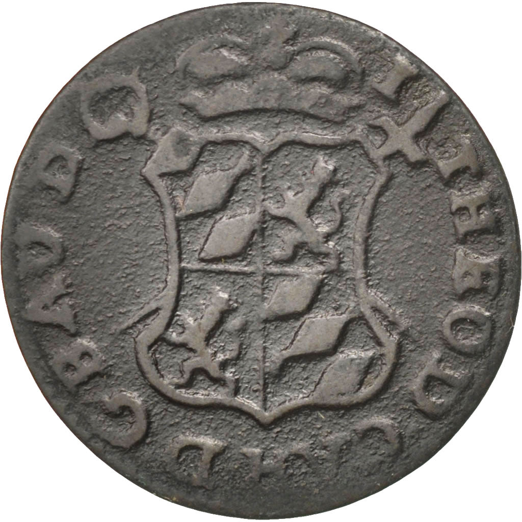 Belgique, Principauté de Liège, Jean Théodore, Liard, 1751, KM 155