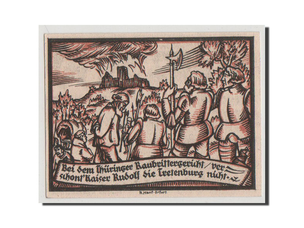 Billet, Allemagne, Provinz Sachsen, Thüringischer Teil, 50 Pfennig, 1921, SPL+