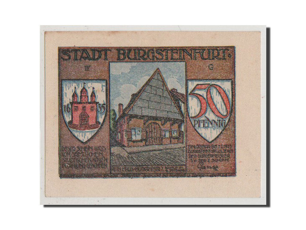 Billet, Allemagne, Westfalen, 50 Pfennig, 1921, SPL+, Mehl:210.1