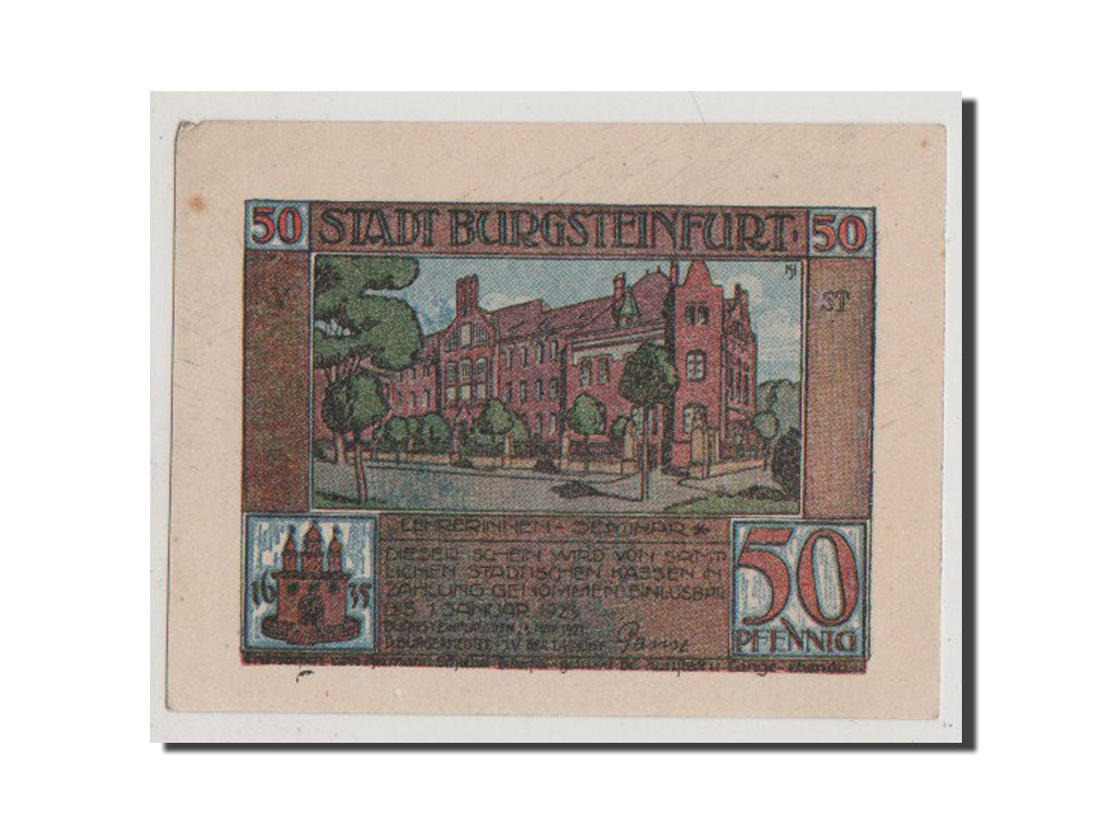 Banconote, Germania, Westfalen, 50 Pfennig, 1921, SPL, Mehl:210.1
