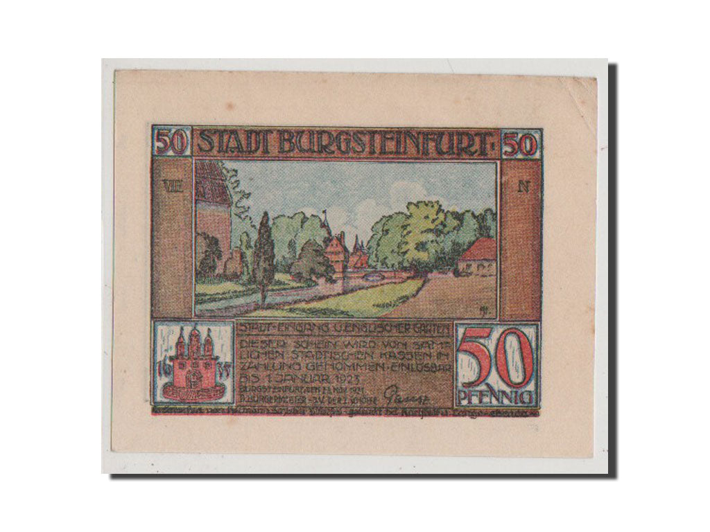Banconote, Germania, Westfalen, 50 Pfennig, 1921, SPL+, Mehl:210.1