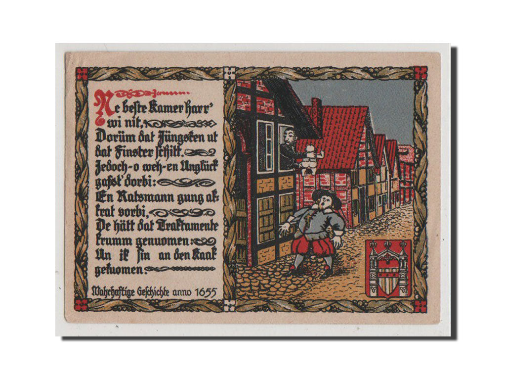 Germany, Brakel Stadt, 2 Mark, 1921, UNC(64), Mehl #150.3