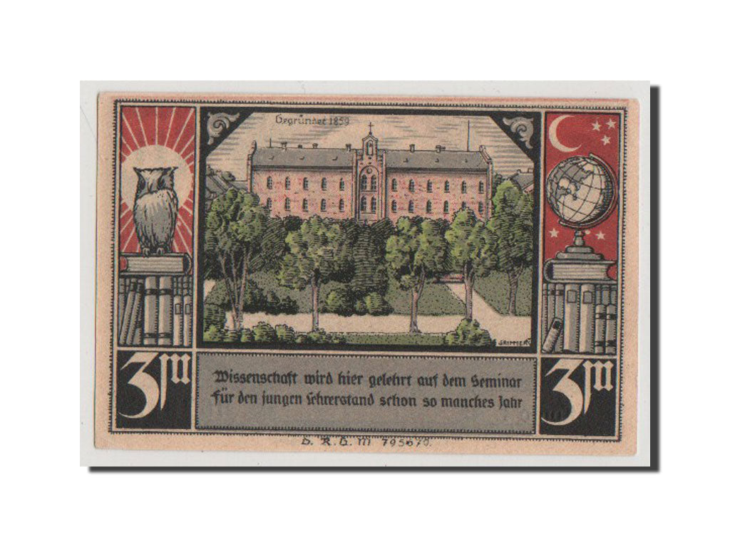 Banknote, Germany, Butow Stadtbank, 3 Mark, UNC(64), Mehl:204.1a