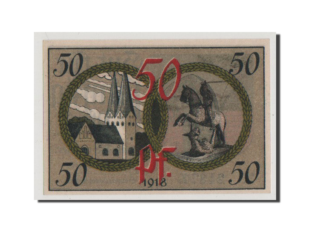Billete, Alemania, Broacker Gemeinde, 50 Pfennig, 1919, SC+, Mehl:188.1a