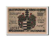 Banknote, Germany, Ballenstedt am Harz, 10 Pfennig, 1921, UNC(64), Mehl:61.3