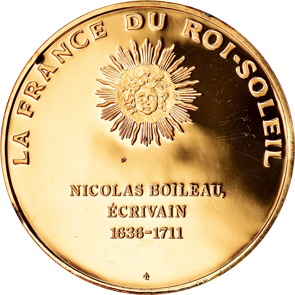 France, Medal, Nicolas Boileau, La France du Roi Soleil, MS(63), Vermeil